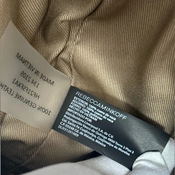 Rebecca Minkoff Edie Bucket Crossbody With Fringe, Porcini - Picture 12 of 15